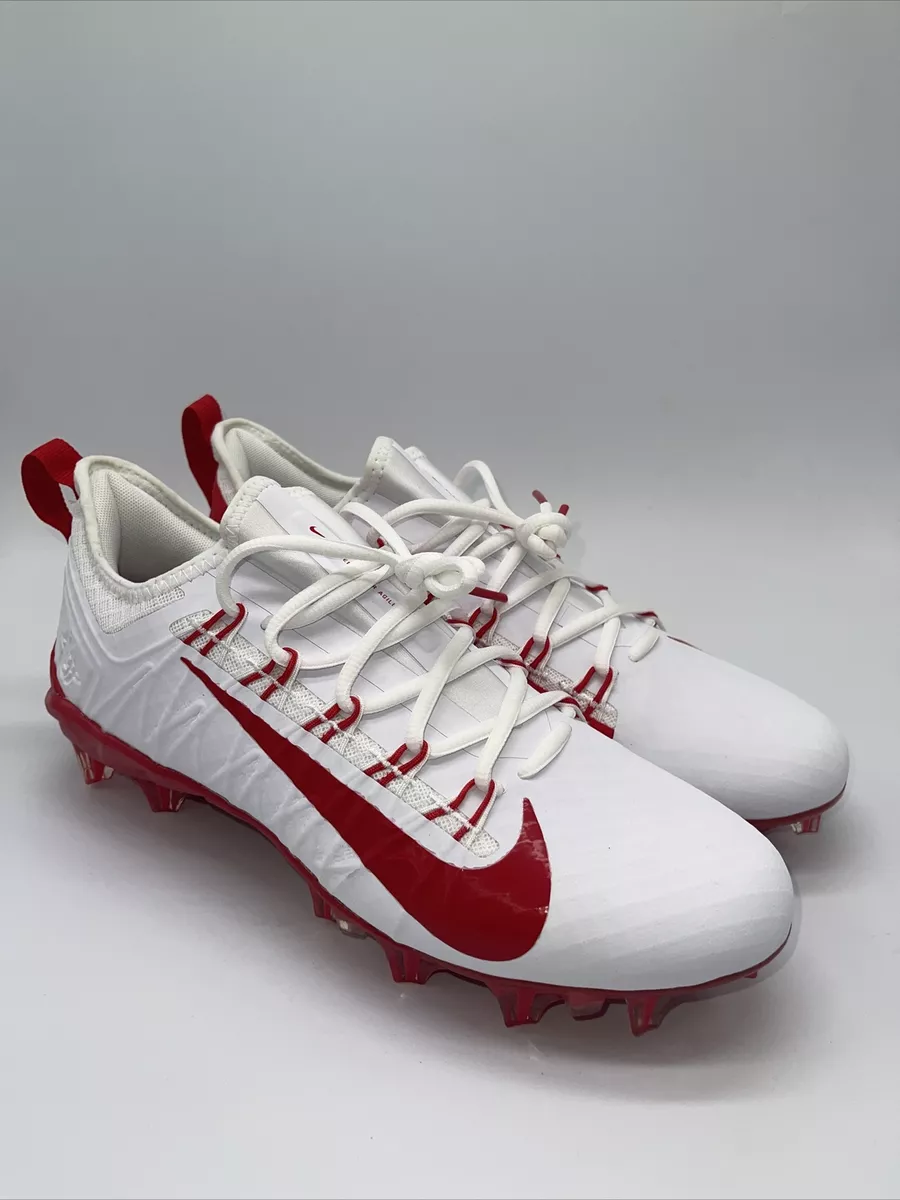 Nike Alpha Huarache 7 Pro Football White University Red 2020 CJ0265-103 Sz 11.5