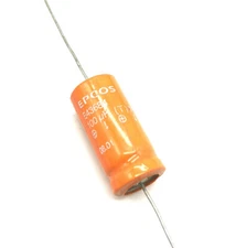 2 x Epcos Sikorel 125 Axial Capacitors 100uF/160V - B43684 - NEW