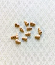 Dollhouse Miniature Wood Knobs or Drawer Pulls Small 12 Pieces 1:12 Scale 8 mm