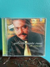 Gilberto Santa Rosa "De Corazon" CD NEW, BUT CASE IS CRACKED SEE PICTURE.