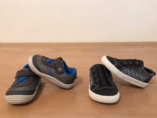 Stride Rite, Wonder Nation Infant Boys Shoes 2 Pair Blue  Gray Size 4