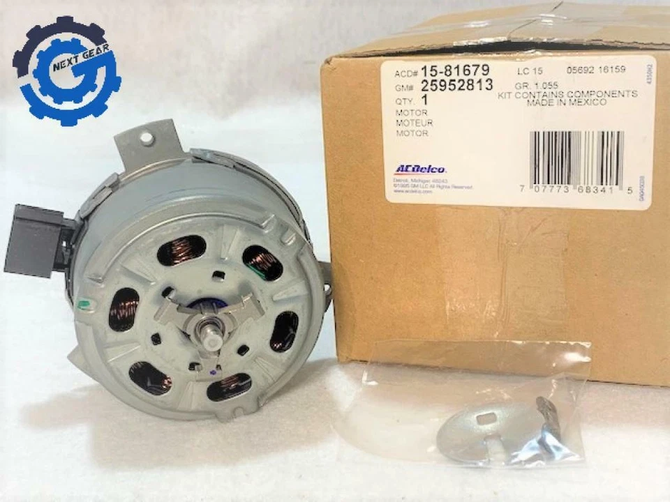 25952813 Nuevo motor de ventilador de refrigeración OEM GM para Chevy Equinox GMC Terrain 2010-17 2,4 L Foto 2 de 4
