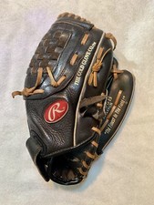 Rawlings FastBack Model 12 1/2 Baseball Softball Glove Model RBG36B Leather RHT