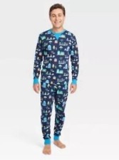 Wondershop Men's Hanukkah Lions Pajama 2-Piece Set Cotton Size XXL NEW