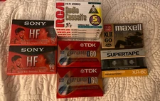 Lot Of 11 RCA TDK Sony Maxell Realistic Cassette Tapes Factory Sealed