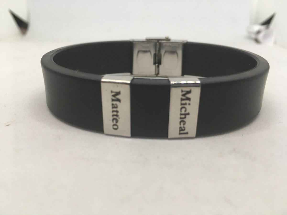 MMXX Bracciale Personalizzato Uomo A Treccia: Con Perline Incise E Pietre Del Mese, Regalo Per Papà