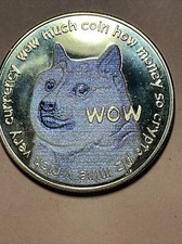 Cryptocurrency Dogecoin commemorative medal in Golden color - Type II