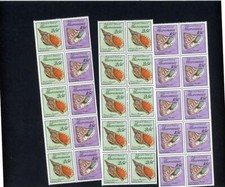 Micronesia 1989 Shells Scott# 85a,88a,88b paneles como nuevo NH