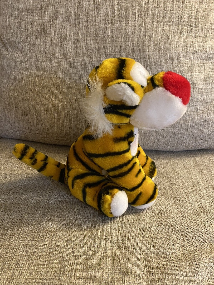 Vintage Ramona Plush Tiger Plush Stuffed Animal Big Red Nose | eBay