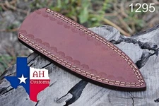 CUSTOM HAND MADE PURE LEATHER SHEATH FOR DAGGER BLADE KNIFE AH-1295 
