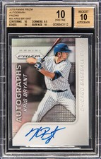 2015 PANINI PRIZMS AUTO #35 KRIS BRYANT BGS 10 PRISTINE AUTO 10 
