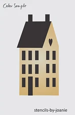 Stencil New England Saltbox Home 6" tall House Farmhouse DIY Craft Art Signs