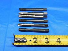 6 PCS VARIOUS BRANDS 5/16 - 18 HSS SPIRAL POINT AND THREAD FORMING TAPS .3125