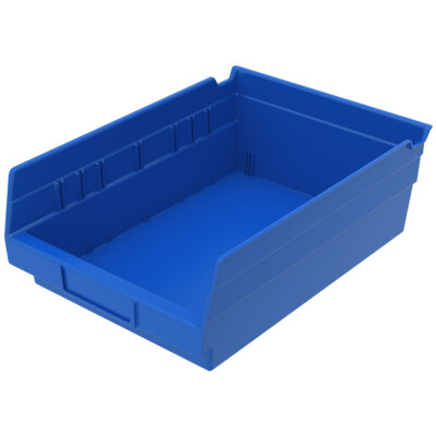 (12 Pack) 30150 Akro-Mils 11-5/8'' x 8-3/8'' x 4'' Shelf Bin Storage Container