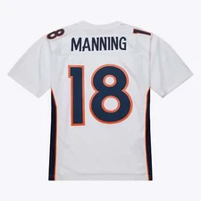 MENS MITCHELL & NESS NFL WHITE JERSEY BRONCOS 2015 PEYTON MANNING