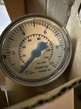 NEW FESTO 162838 V9 PRESSURE GAUGE 0-140PSI 0-10BAR