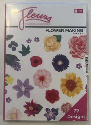 FLEURS USB - ''''Blumenherstellung'''' Vol 2 - Neu und versiegelt Broschüre innen 467892