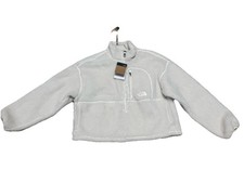 NWT The North Face Women's Extreme Pile 2 Pullover 1/2 Zip XS White Dune