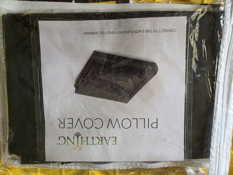 Earthng Standard Bed Pillow Cover Kit Black Carbon Antimicrobial PC-120