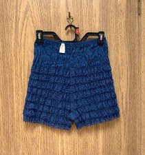 Vintage Malco Modes Blue Lace Tiered Ruffle Bloomers Petti-Pant Sissy Dance S