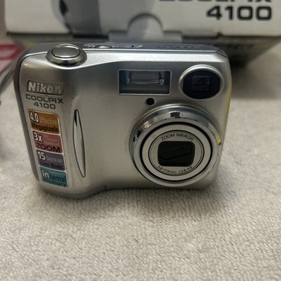 Nikon Coolpix 4100 4.0MP Digital Camera 3x Optical Zoom TESTED