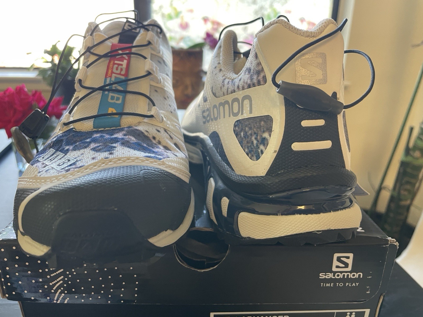 Salomon XT 4 Advanced Uomo 10 UK 410869 XT4 ADV Unisex Vaniglia Roccia Lunare Raro 10