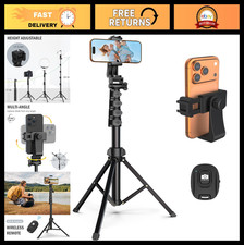 Liphisy 64  Tripod for Cell Phone  Camera, Phone Tripod with Remote and Phone H