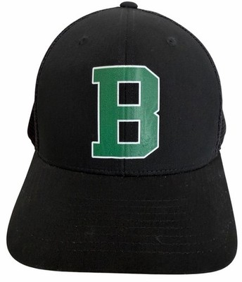 Boston B Green Skyline Classic Black Unisex Trucker Style Snapback by Yupoong