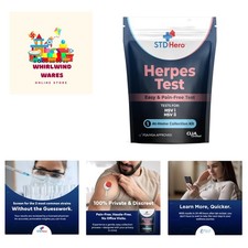 Comprehensive HSV Home Screening Kit - Easy Sample Collection & Online Results