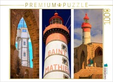 CALVENDO Puzzle Sehnsucht Bretagne - Am Phare de Saint-Mathieu im D partement Fi