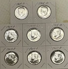 1964-P & D Kennedy Half Dollar 90% Silver Lot of 8