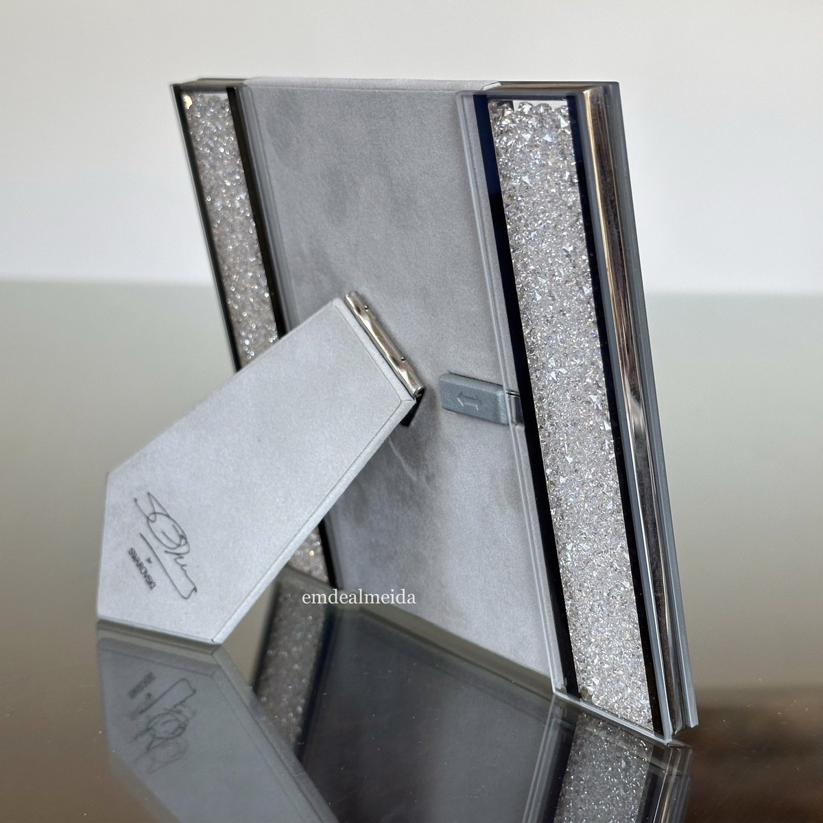 Swarovski Crystal Silver Tone Starlet Crystalline Picture Frame