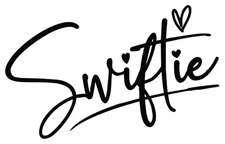 Swiftie signature style vinyl decal for car windows weatherproof