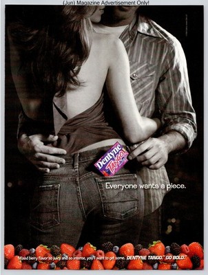 Dentyne Tango Mixed Berry Gum Passion Romance 2005 Advertisement
