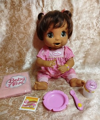 Rare Doll Doll Doll Doll Baby Alive 2006 Soft Face Ispanic Brunette
