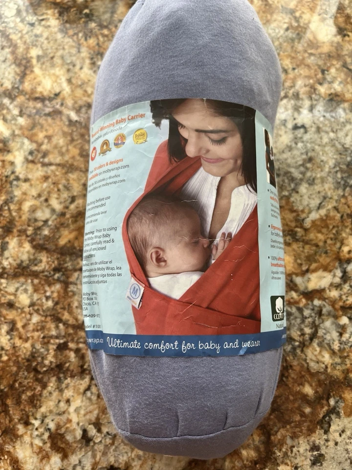 Portabebés Moby Wrap clásico orgánico Foto 2 de 3