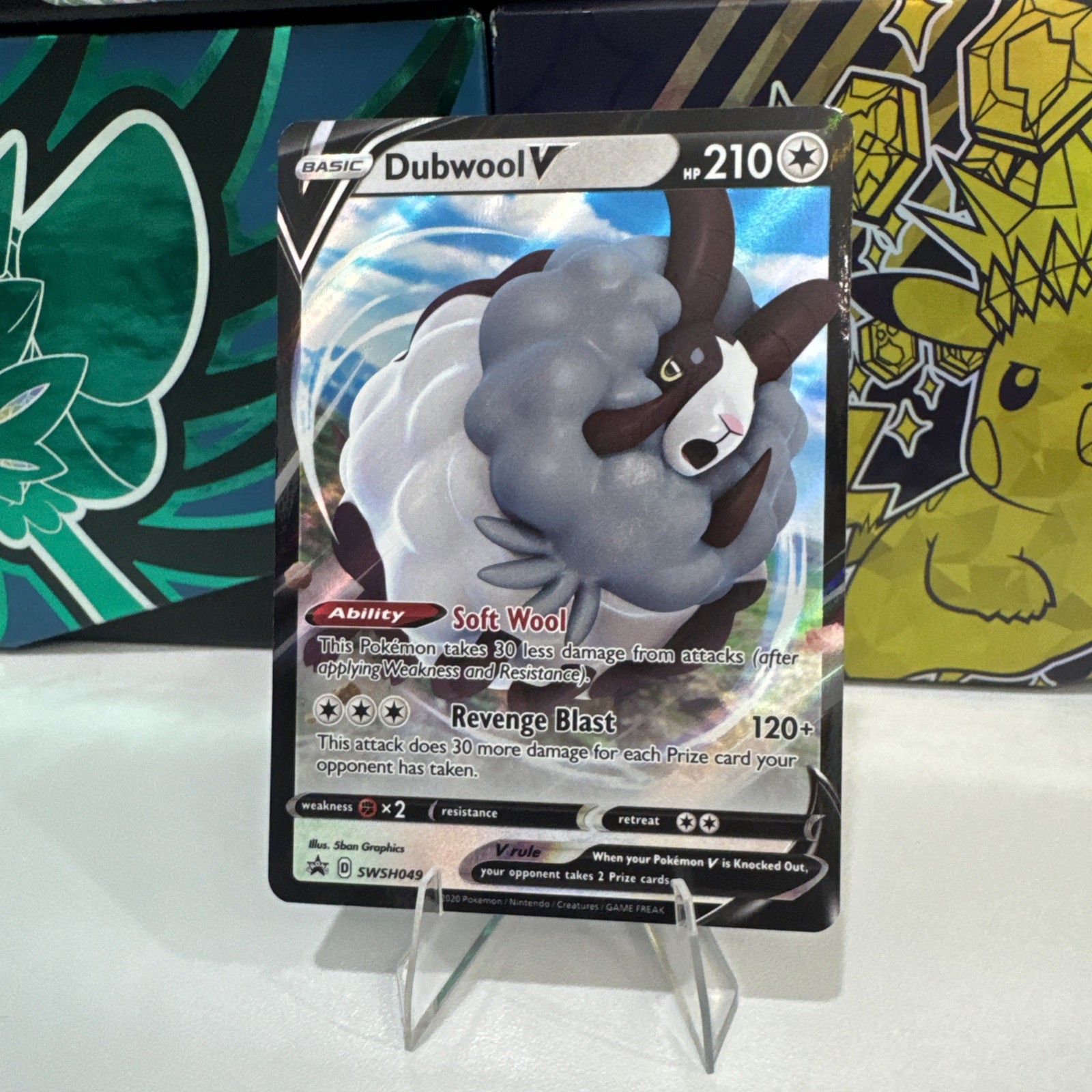 Dubwool V SWSH049 Full Art Ultra Rare Promo Pokemon Card NM
