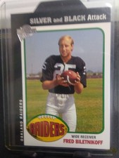 2004 Topps All-Time Fan Favorites 'SILVER and BLACK Attack' Fred Biletnikoff