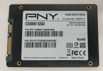 PNY CS900 120GB 2.5'' Internal SSD SSD7CS900-120-RB SATA III 6Gb/s