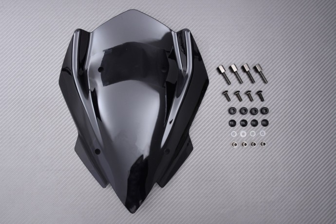 Pare-brise moto KAWASAKI Z900 SE polycarbonate noir pour vos balades et trajets quotidiens