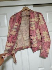 Free People Washed Sage Tie Dyed Blazer Size 8