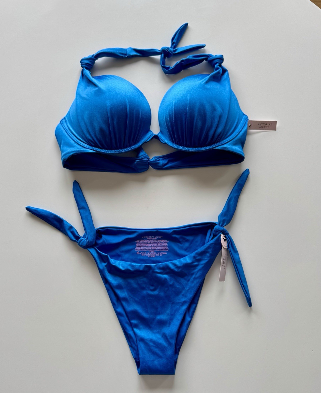 VICTORIA'S SECRET SWIM Knotted Sexy Tee Push-Up Bikini Top Size 36D. BRAND NEW!