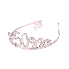 Women's Tiara Rhinestone Birthday Crown for Decoration Headbands