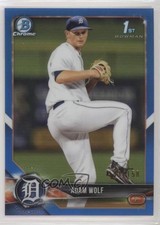 2018 Bowman Draft Chrome Blue Refractor 143/150 Adam Wolf #BDC-185 s3g