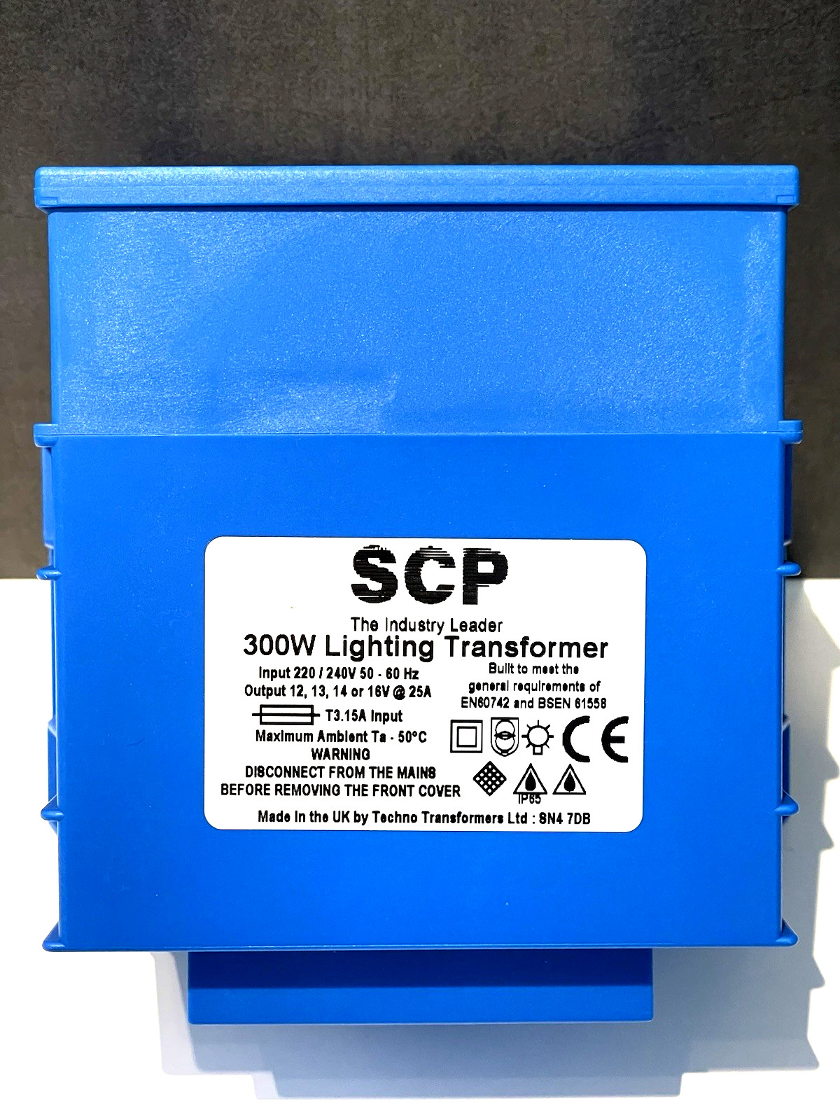 SCP PISCINA BAJO EL AGUA 300 VATIOS TRANSFORMADOR DE ILUMINACIÓN 220/240v - 12v AZUL