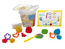 Kinder Knete Set Knetmasse Spielknete Knetgummi Ausstechformen Modelliermesser  