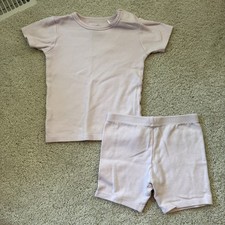 Magnetic Me 2 Piece Girls Summer Pink Pajama PJ Set Size 4T 100 Organic Cotton