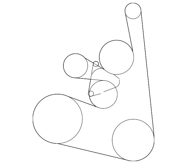 Correa de transmisión genuina Nissan Rogue 2.5 Serpentine 2008-2015 11720-JG30B Foto 2 de 4