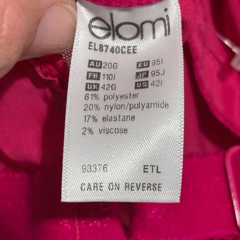 Elomi Women's Amelia Underwire Bandless Lace Bra in Deep Pink Size 42I 6D - Image 4 of 4