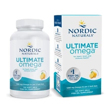 Nordic Naturals Ultimate Omega SoftGels - Concentrated Omega-3 Fish Oil, 120 ct